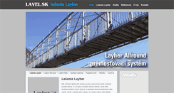Desktop Screenshot of lavel.sk