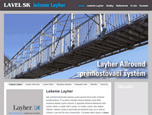Tablet Screenshot of lavel.sk